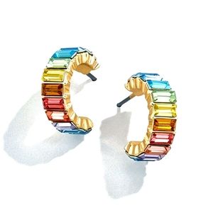 *Only 2 Left* Huggie Rainbow Earrings